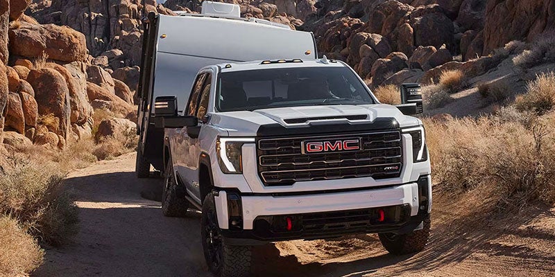 2025 GMC Sierra 2500 hauling a trailer