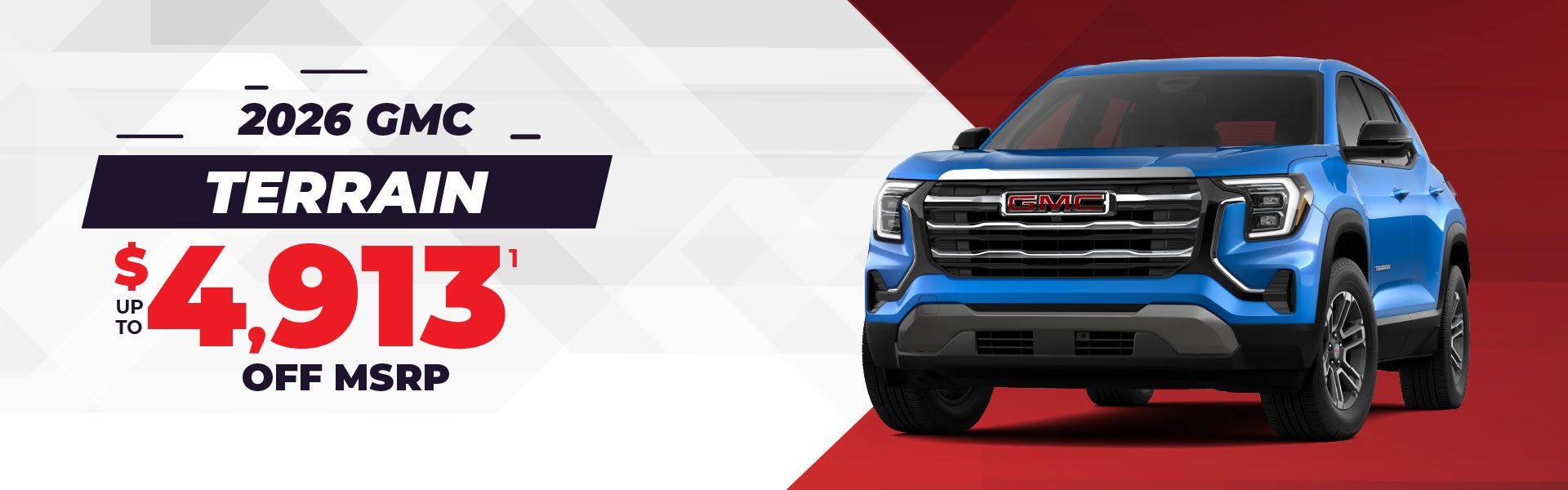 2026 GMC Terrain - up to $4913 off MSRP