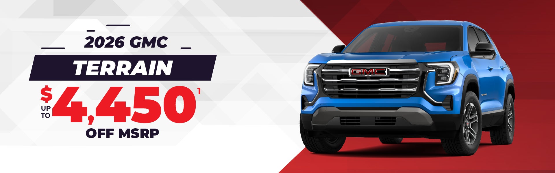2026 GMC Terrain - up to $4450 off MSRP