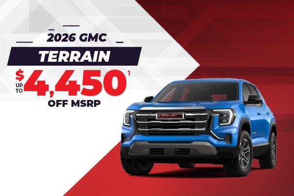 2026 GMC Terrain - up to $4450 off MSRP