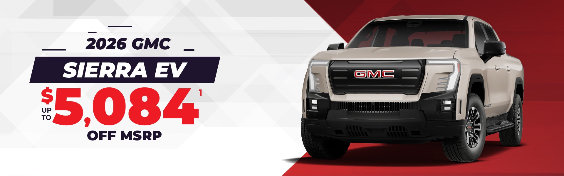 2026 Sierra EV - up to $5084 off MSRP