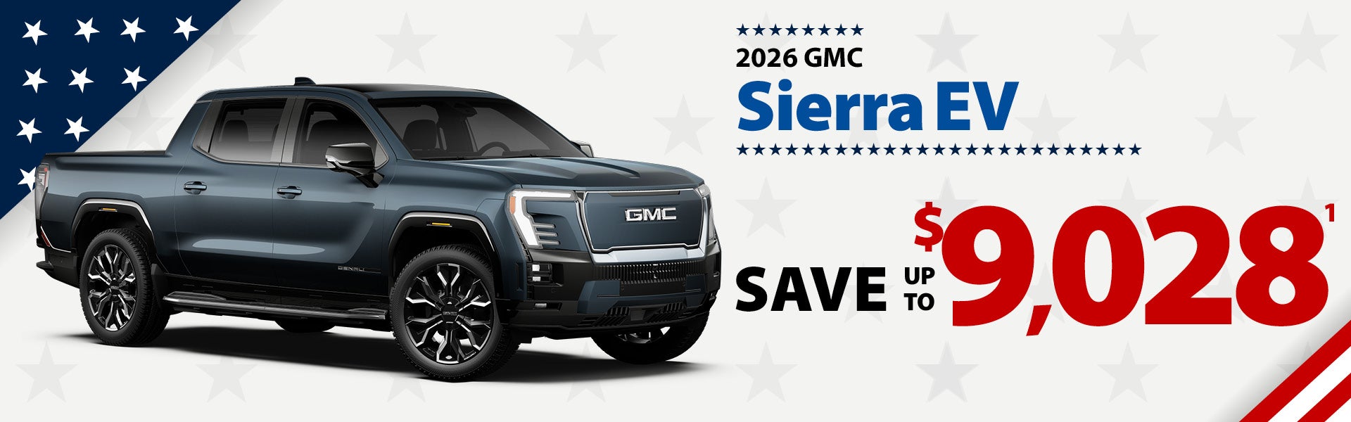 2026 Sierra EV - up to $9028 off MSRP