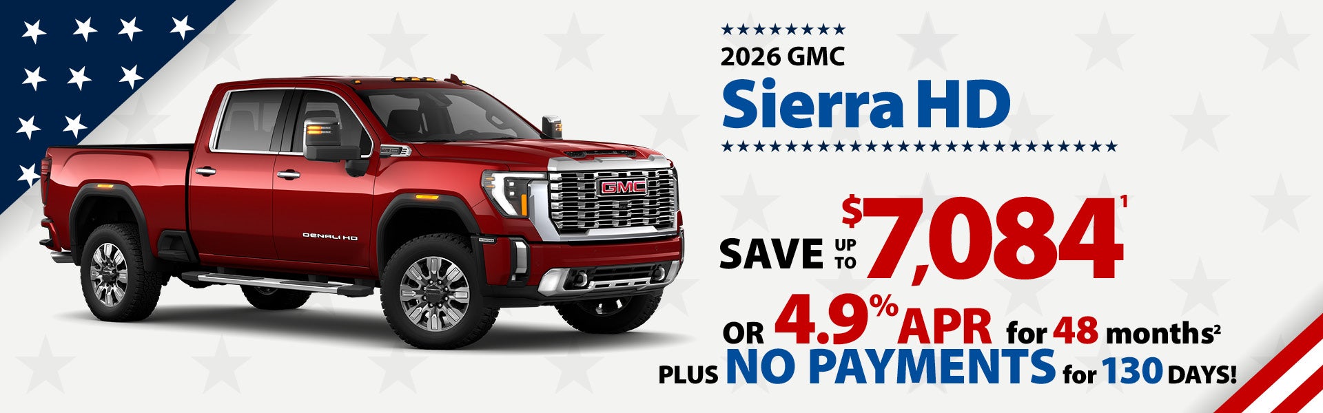 2026 GMC Sierra HD - up to $7084 off MSRP or 4.9% APR