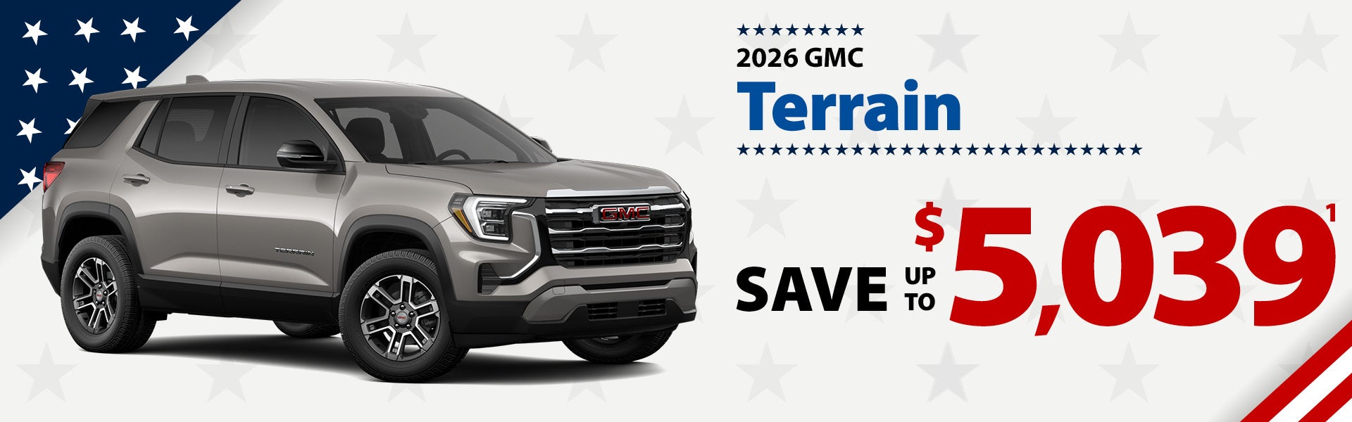 2026 GMC Terrain - up to $5039 off MSRP