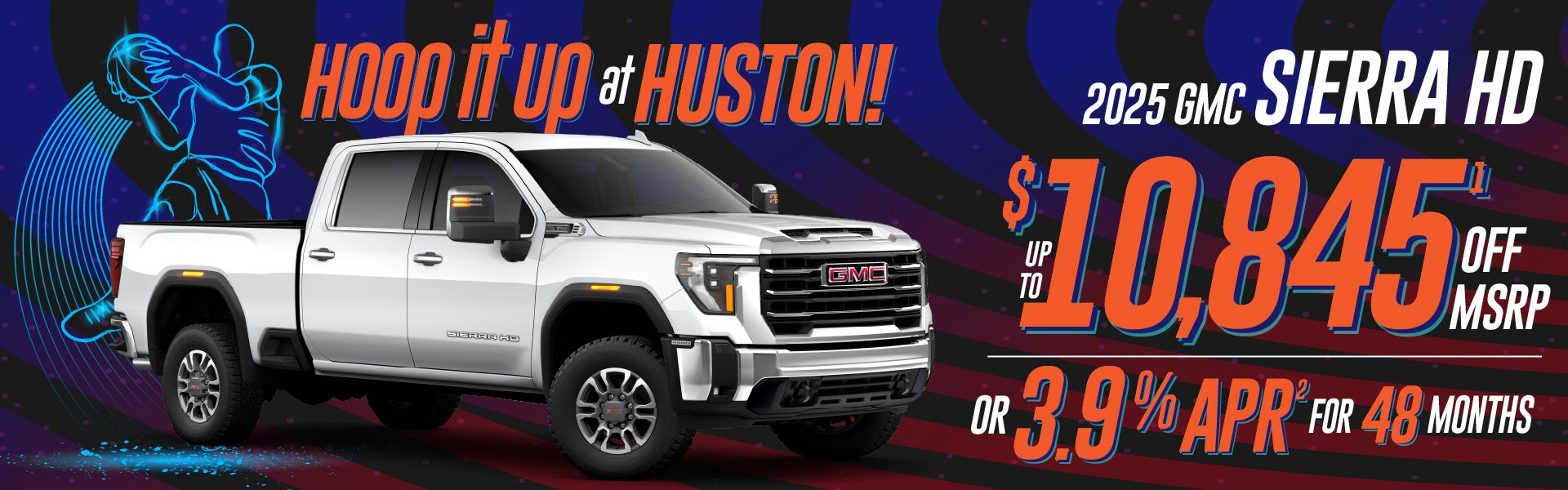 2025 GMC Sierra HD - up to $10,845 off MSRP or 3.9% APR