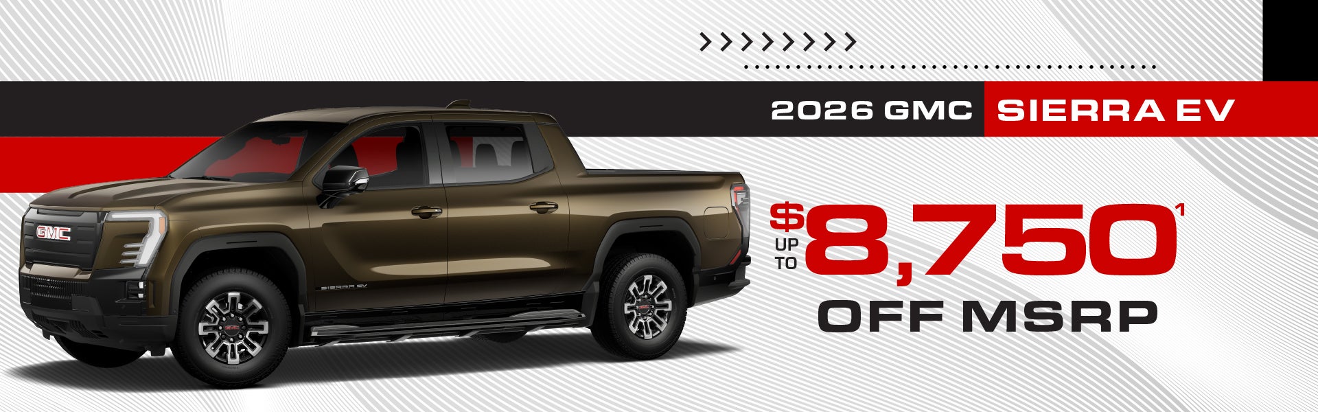 2026 Sierra EV - up to $6250 off MSRP