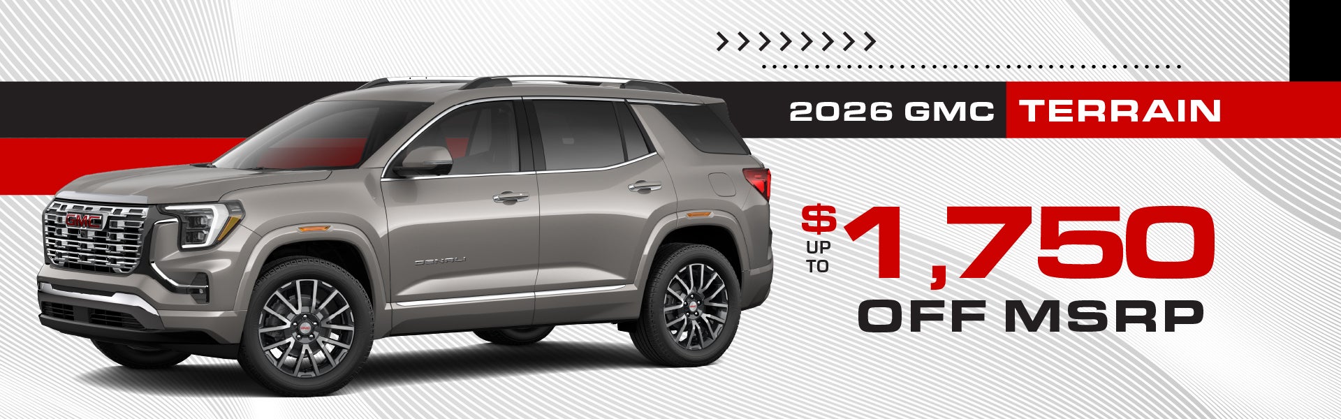 2026 GMC Terrain - up to $1750 off MSRP