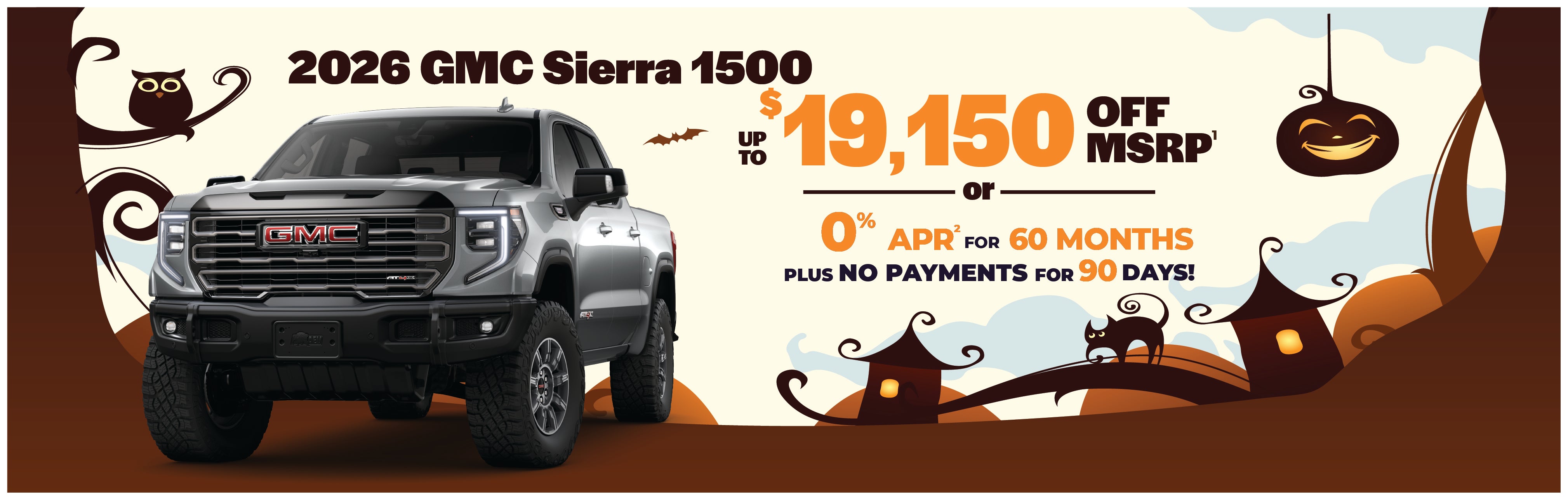2026 GMC Sierra 1500 - up to $16,120 off MSRP or 0% APR