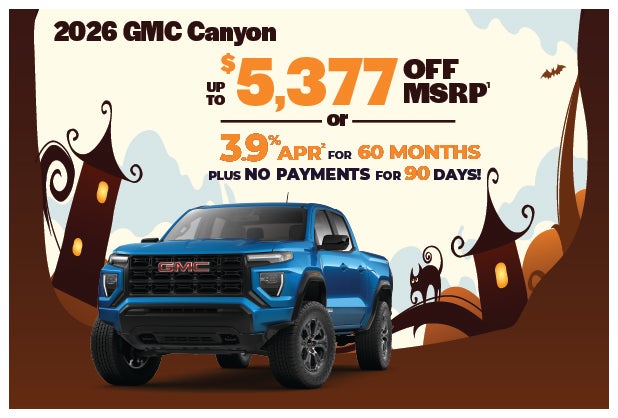 2026 Canyon - up to $5377 off MSRP or 3.9% APR