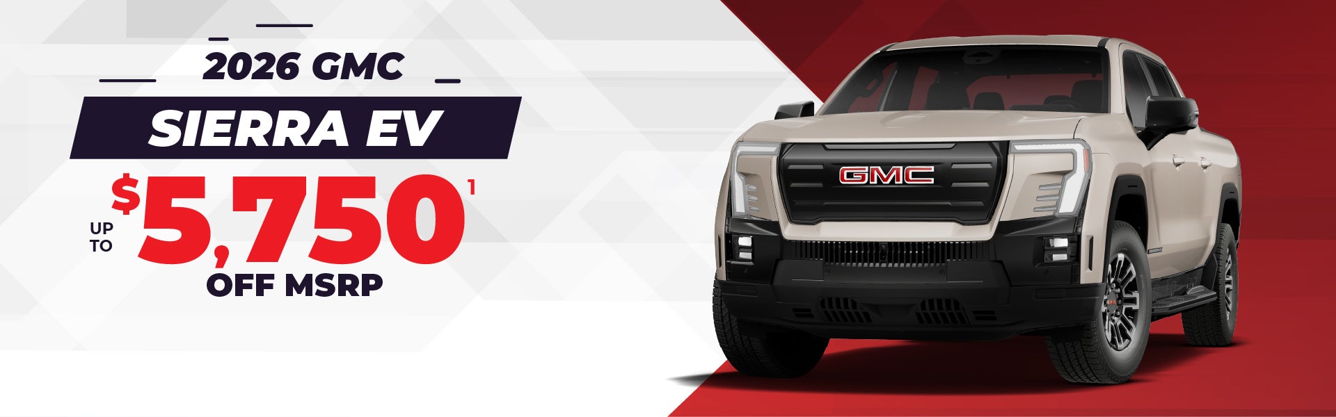 2026 Sierra EV - up to $5750 off MSRP